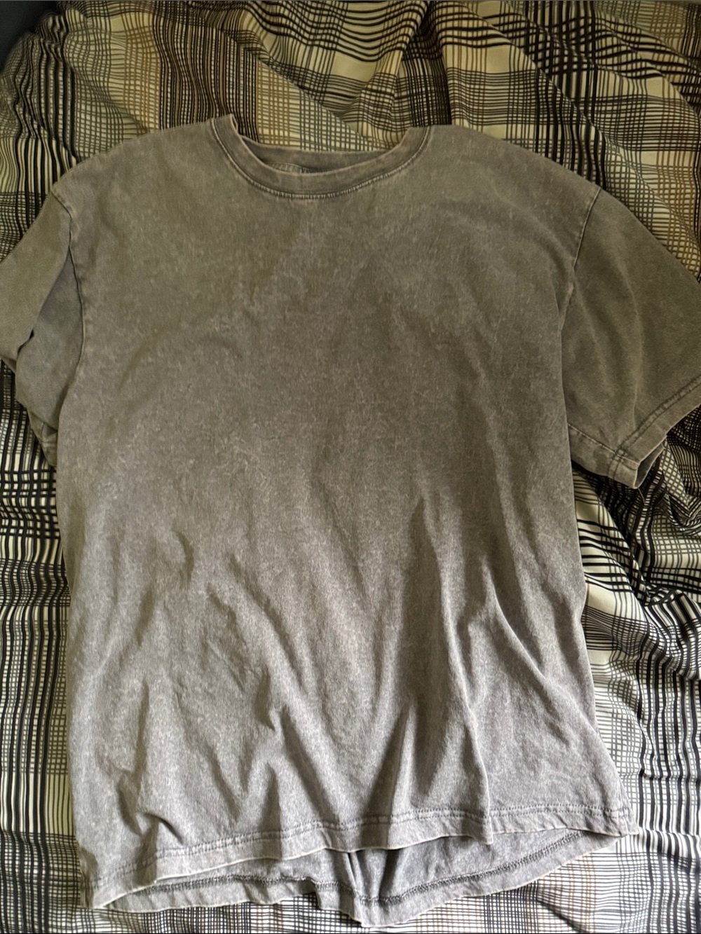 Vintage Washed Gray Crewneck Tee
